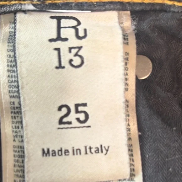 R13 Women's Dark Wash Straight-Leg Jeans - Picture 8 of 8